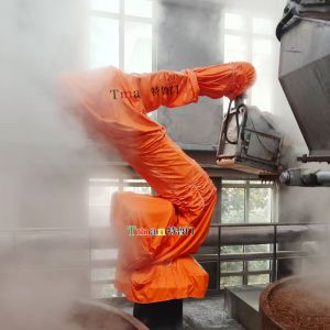 酒槽搅拌机器人防护服:防尘防水汽,保障机器人长效运转