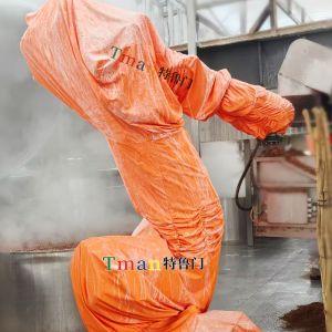 酒厂机器人怕粉尘怕潮?选对机器人防护服省一半事